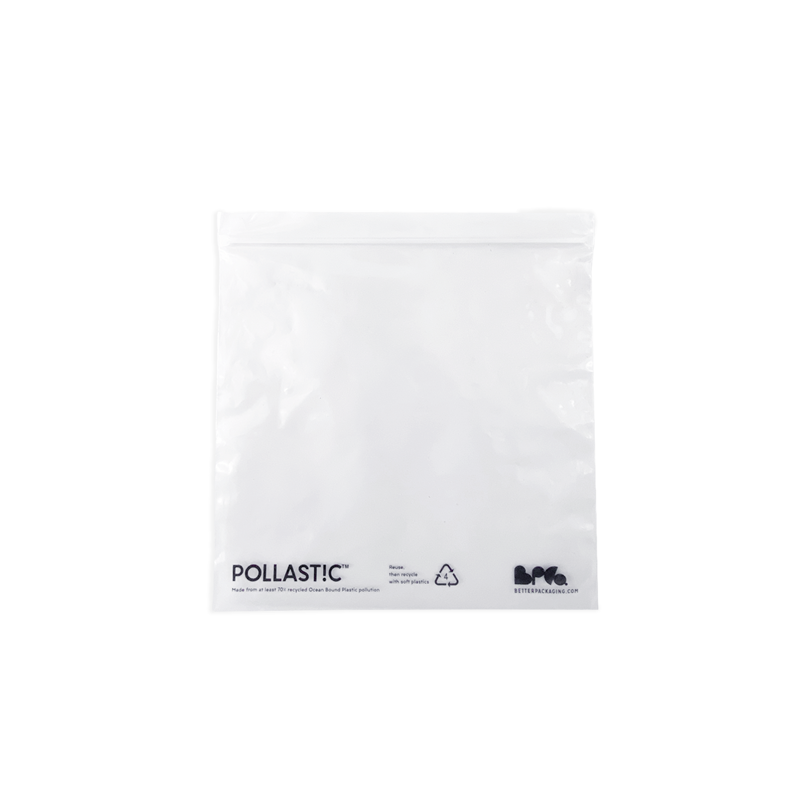 Medium Better Packaging POLLAST!C Zip lock bag on a transparent background